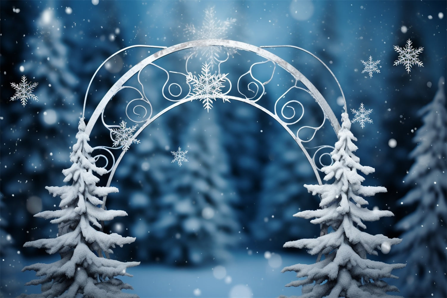 Winter Wonderland Backdrop Enchanted Forest Arch Backdrop UK BRP11-262