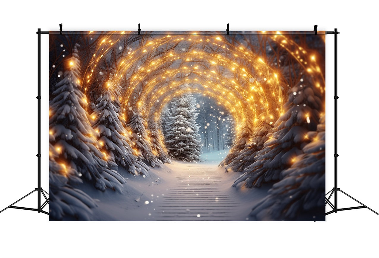 Backdrop Winter Wonderland Glowing Light Arch Backdrop UK BRP11-267