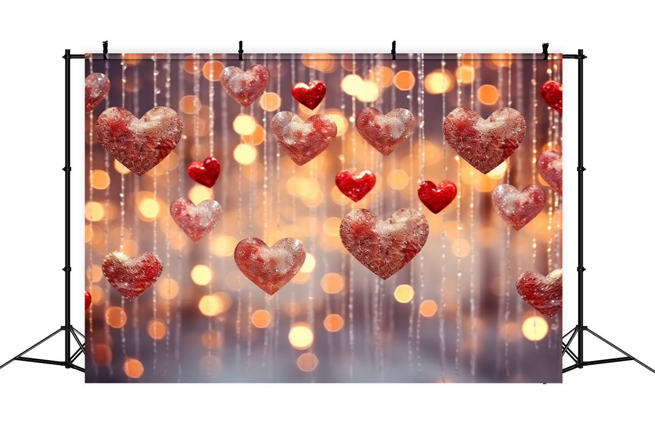 Valentine's Day Backdrop Sparkling Heart Decorations Backdrop UK BRP11-309