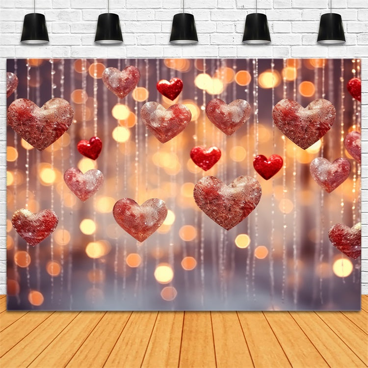 Valentine's Day Backdrop Sparkling Heart Decorations Backdrop UK BRP11-309