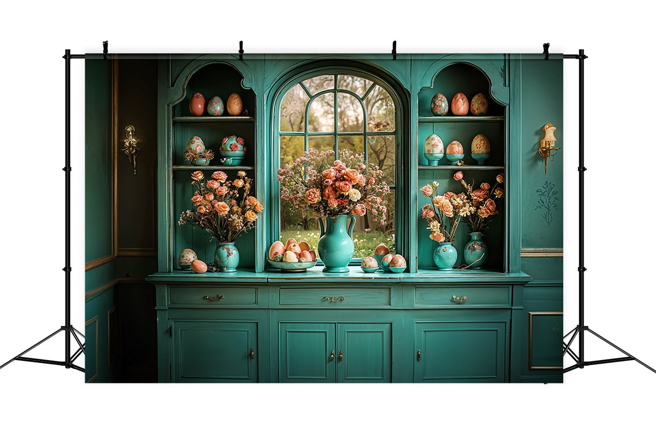 Easter Backdrop Pictures Kitchen Cabinet Egg Decor Backdrop UK BRP11-346