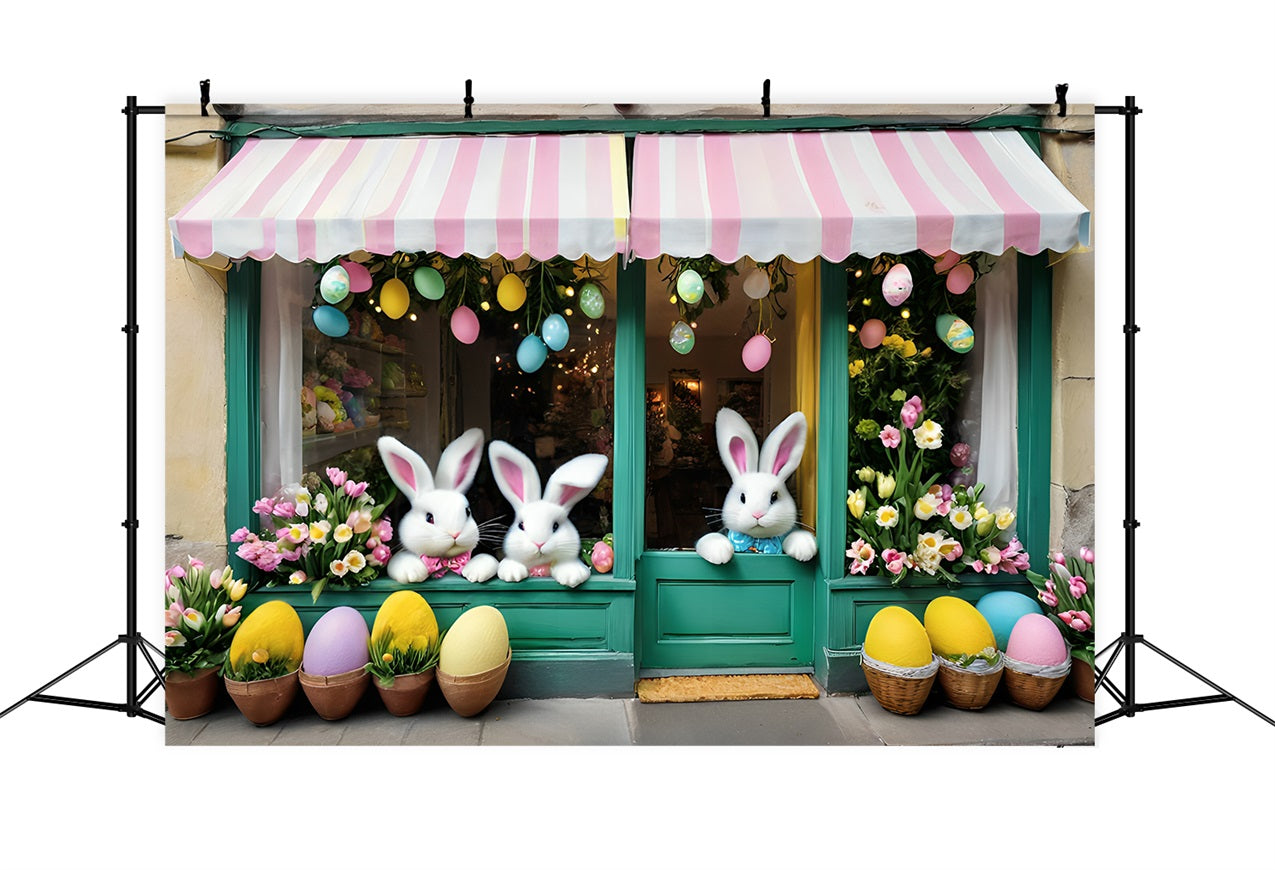 Easter Backdrop Ideas Tulips Window Bunny Backdrop UK BRP11-371