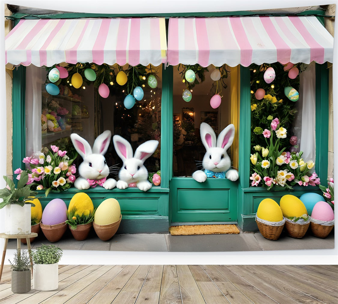 Easter Backdrop Ideas Tulips Window Bunny Backdrop UK BRP11-371