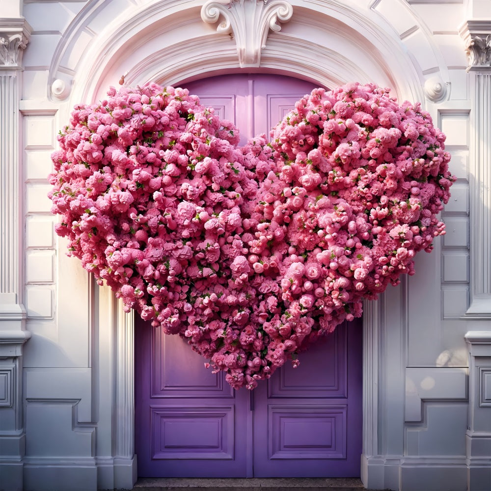 Backdrops For Valentine's Day Giant Heart Floral Backdrop UK BRP11-439