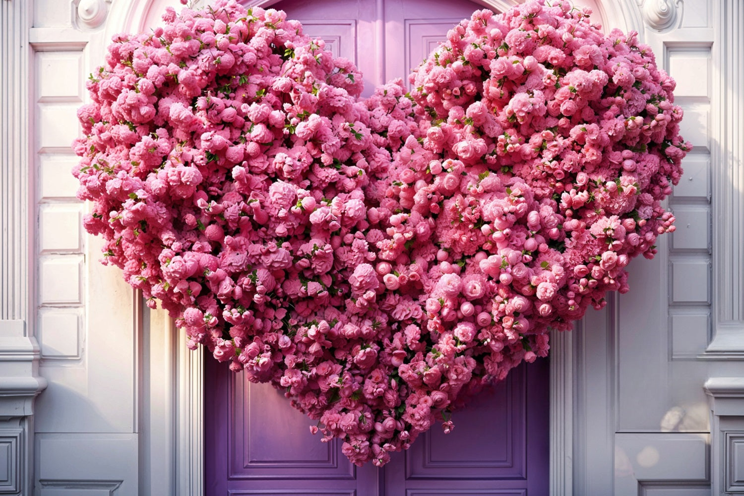 Backdrops For Valentine's Day Giant Heart Floral Backdrop UK BRP11-439