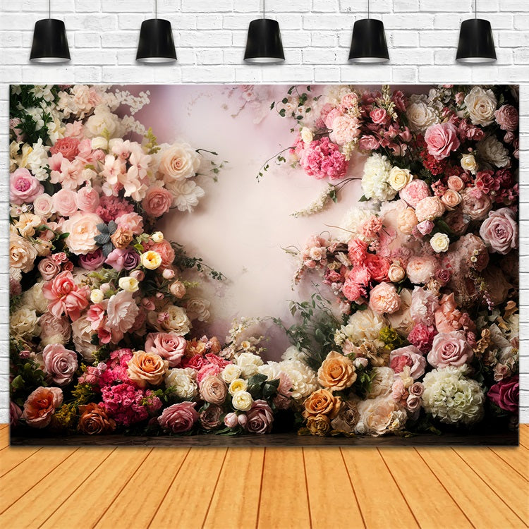 Valentine's Day Backdrops Floral Arrangement Wall Backdrop UK BRP11-440