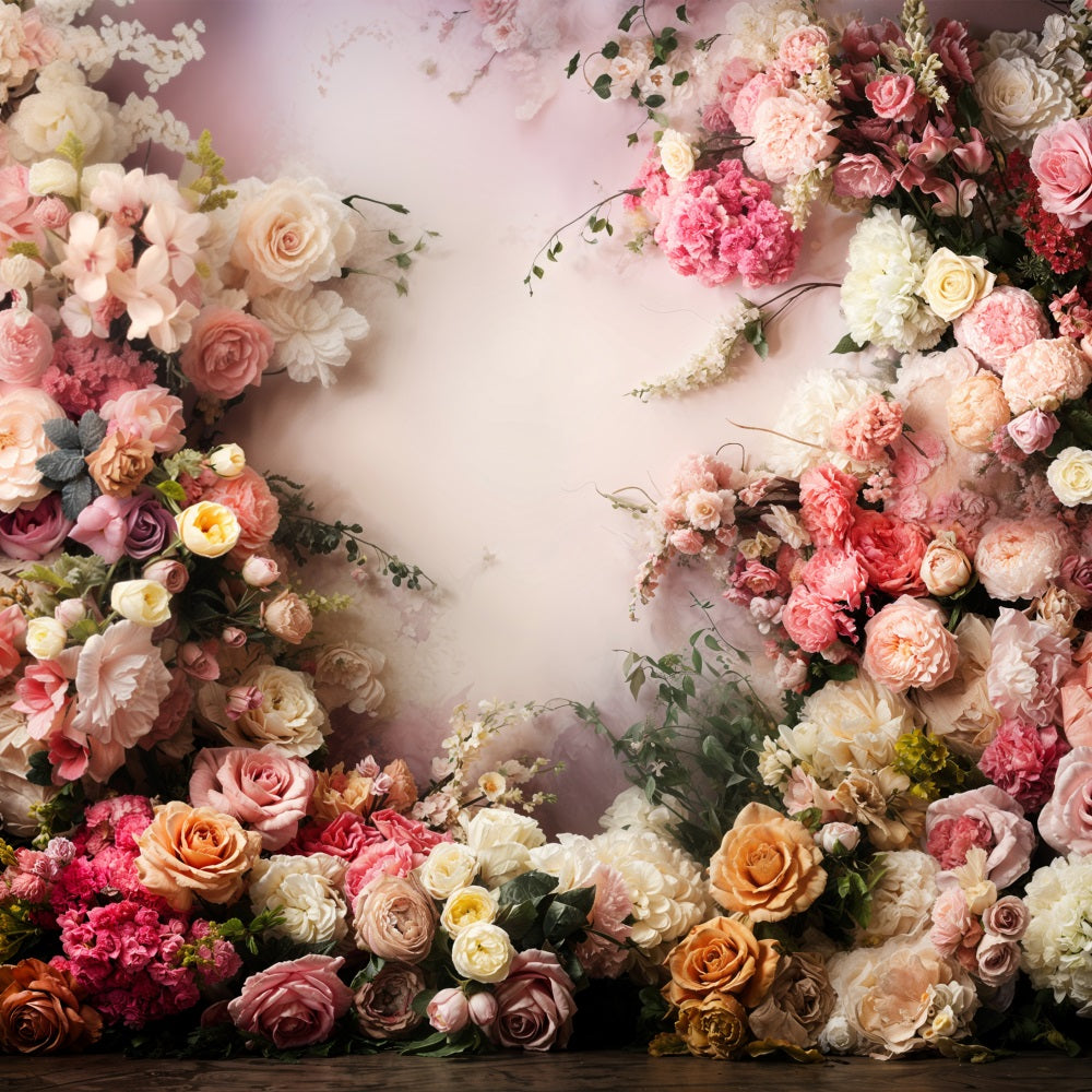 Valentine's Day Backdrops Floral Arrangement Wall Backdrop UK BRP11-440