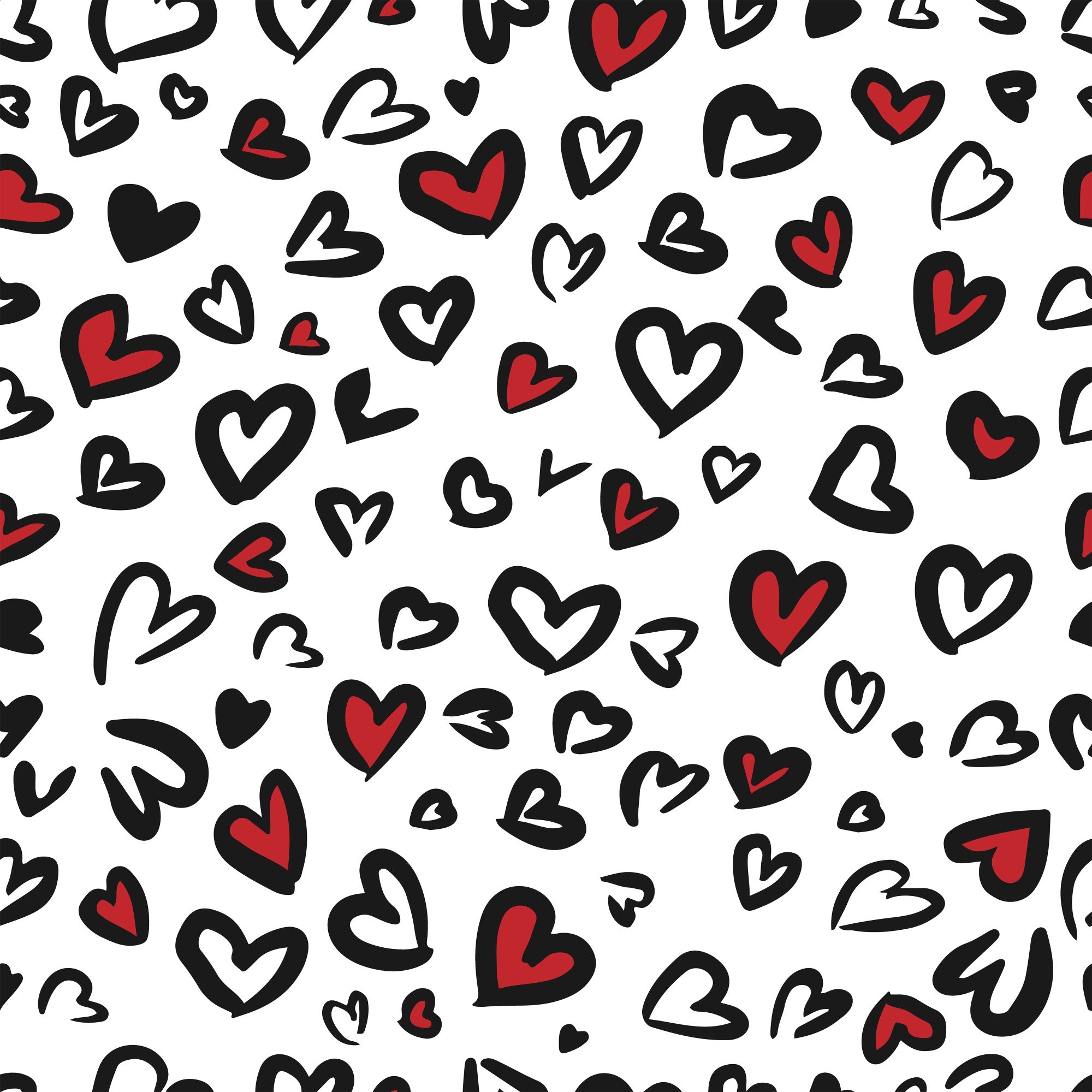 Valentine's Day Photography Backdrops Hand-Drawn Heart Love Backdrop UK BRP11-448