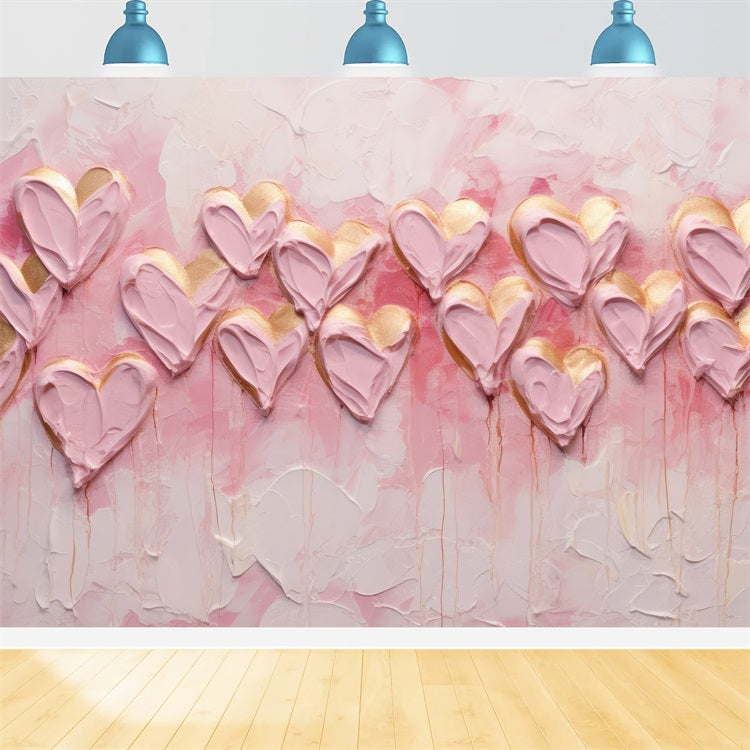 Valentines Photo Backdrop Ideas Hearts Dripping Texture Backdrop UK BRP11-455