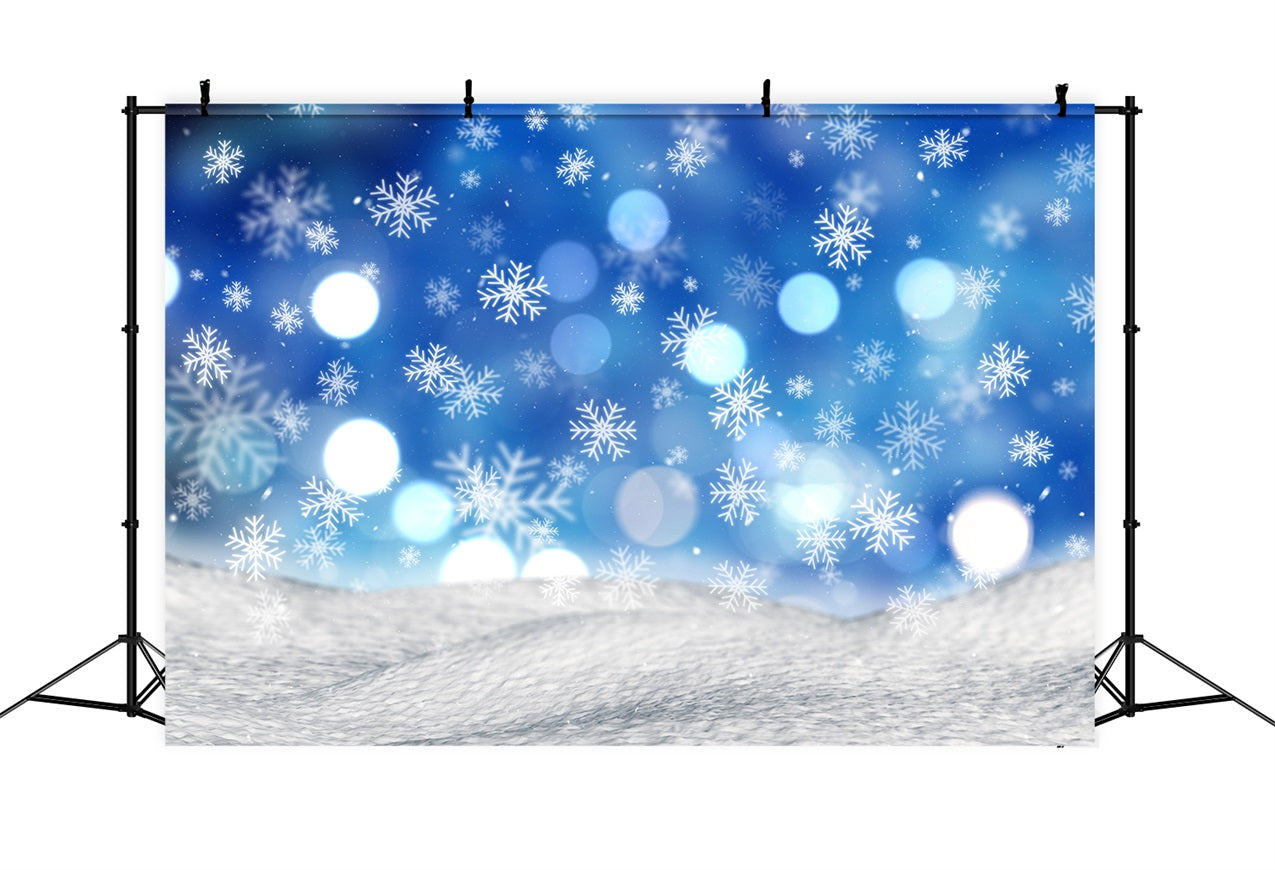 Winter Scene Backdrops Snowy Floating Snowflakes Backdrop UK BRP11-456