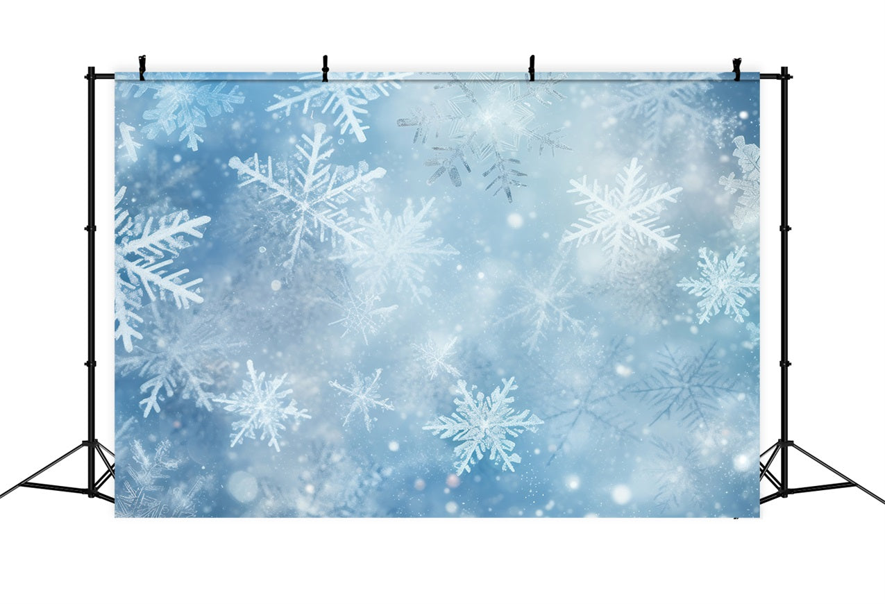 Winter Photo Backdrop Magical Snowflakes Falling Backdrop UK BRP11-459