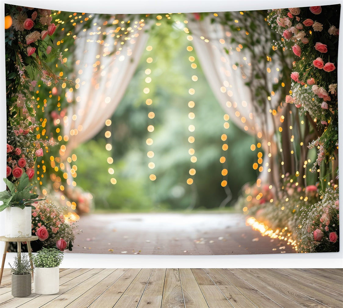 Backdrops For Spring Floral Archway Wedding Backdrop UK BRP11-545