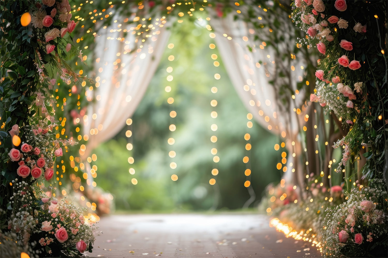 Backdrops For Spring Floral Archway Wedding Backdrop UK BRP11-545