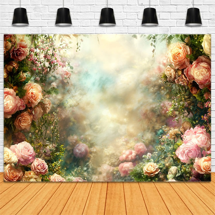 Vintage Backdrop Photography Floral Design Elegance Backdrop UK BRP11-552