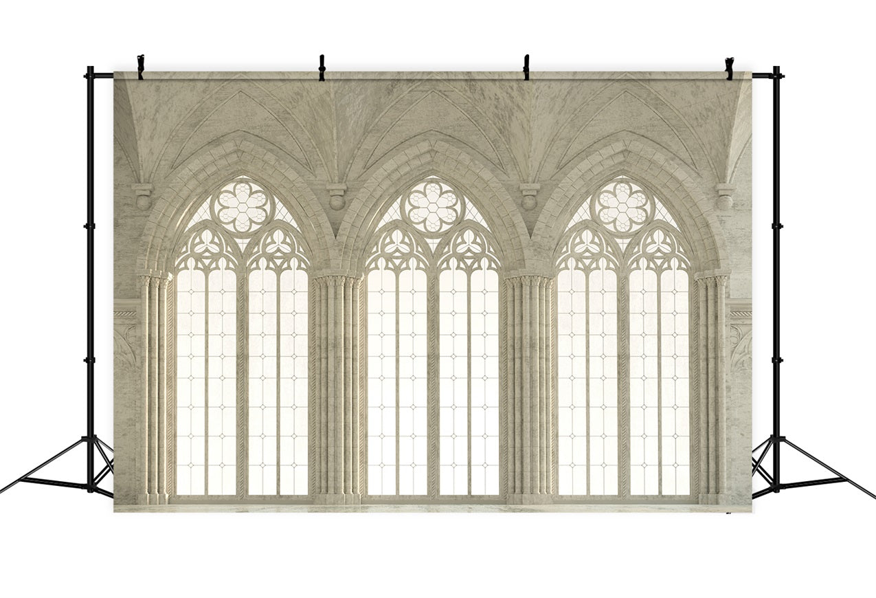 Vintage Backdrop Ideas Gothic Arch Windows Decor Backdrop UK BRP11-576