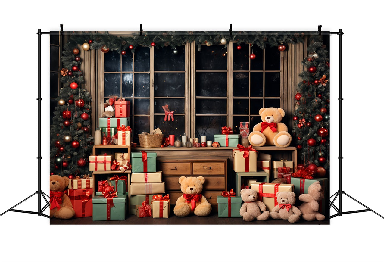 Christmas Backdrops Santa's Workshop Enchanted Gifts Backdrop UK BRP11-80