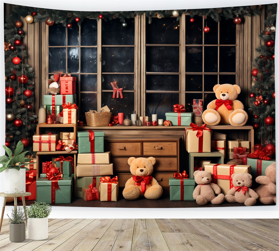 Christmas Backdrops Santa's Workshop Enchanted Gifts Backdrop UK BRP11-80