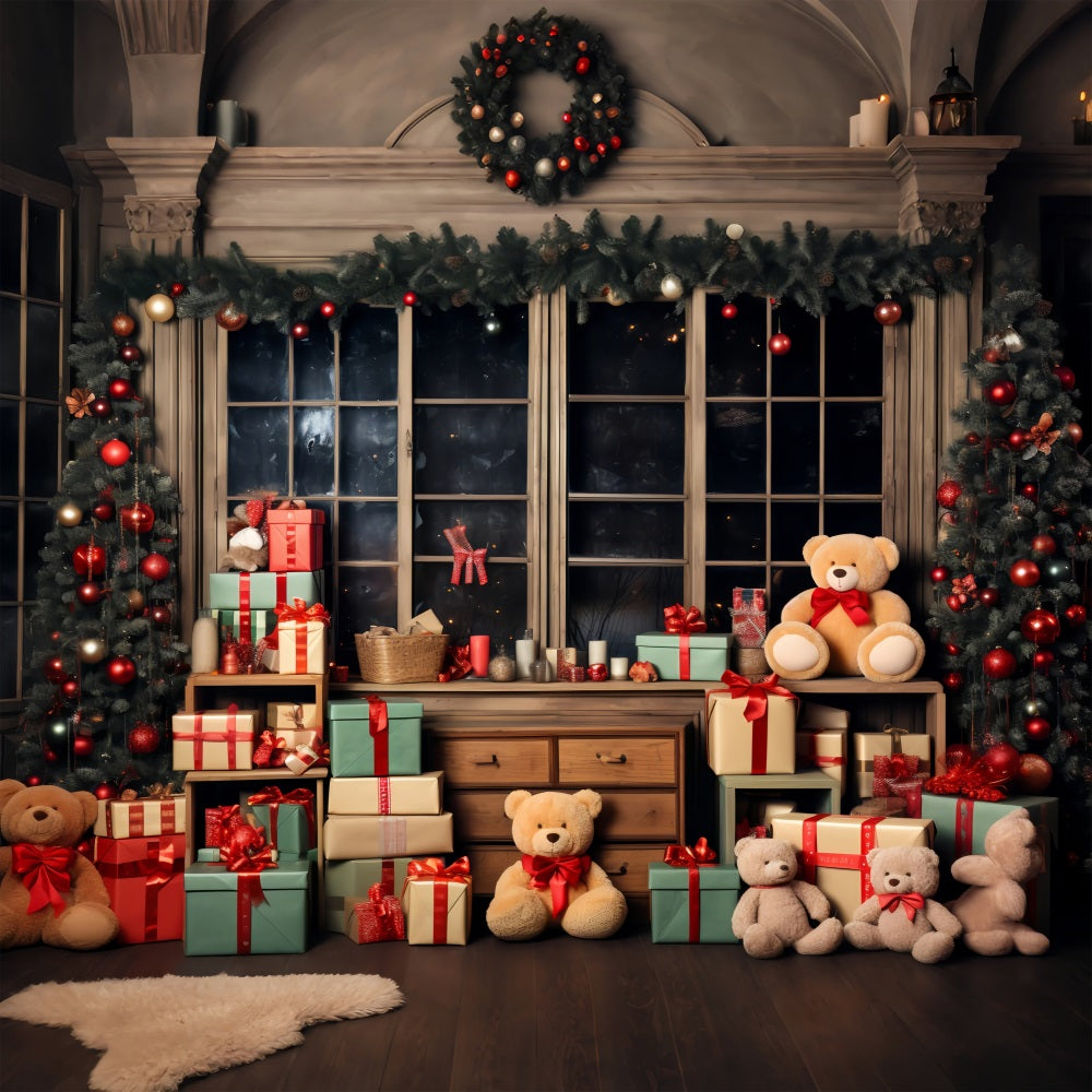 Christmas Backdrops Santa's Workshop Enchanted Gifts Backdrop UK BRP11-80