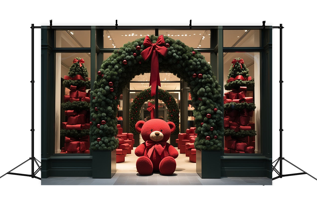 Christmas Backdrop Santa's Workshop Festive Entrance Backdrop UK BRP11-81