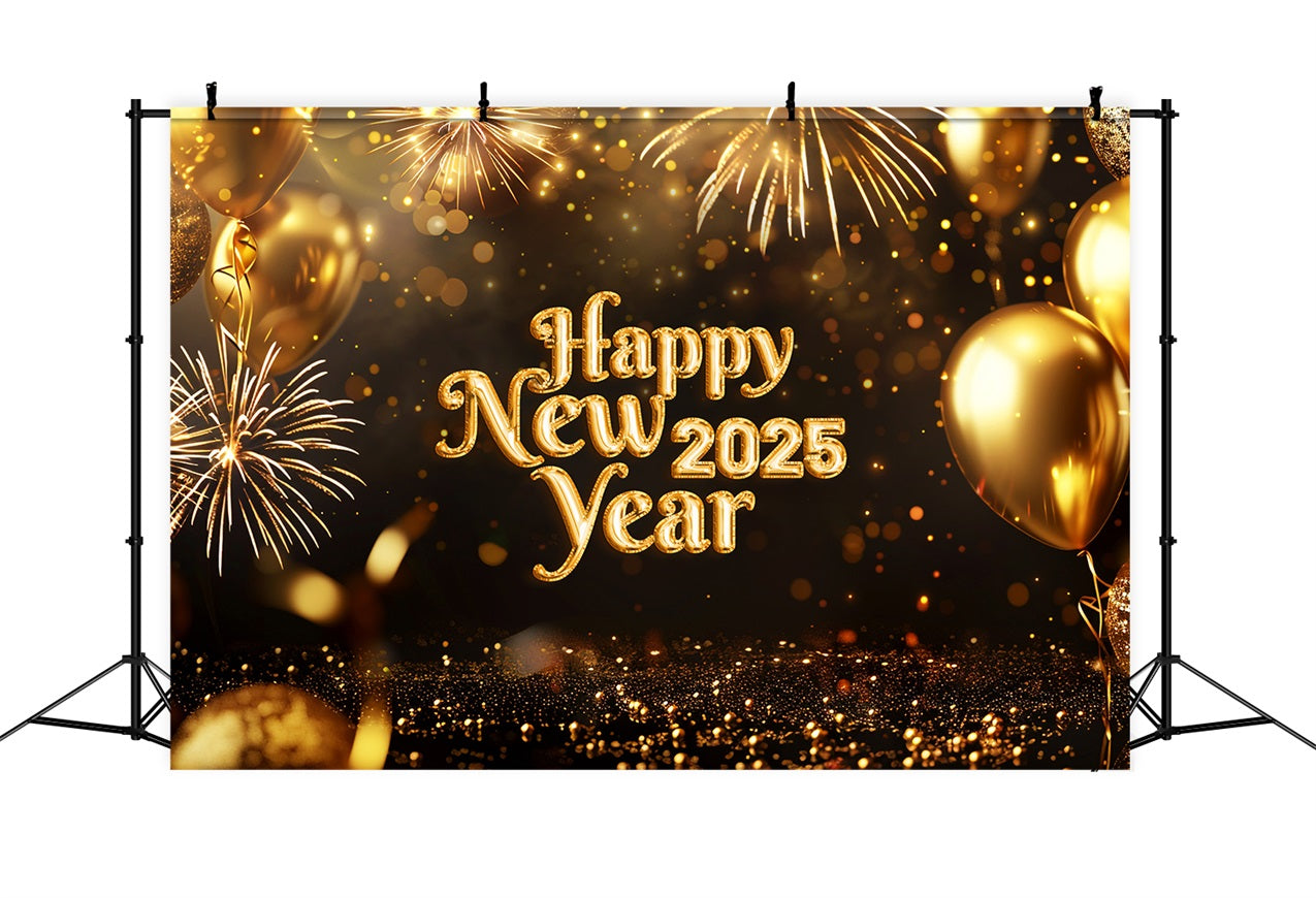 New Years Backdrop 2025 Golden Celebration Balloon Backdrop UK BRP12-101