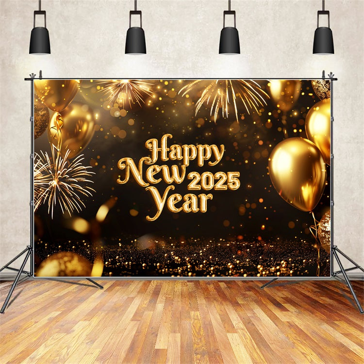 New Years Backdrop 2025 Golden Celebration Balloon Backdrop UK BRP12-101