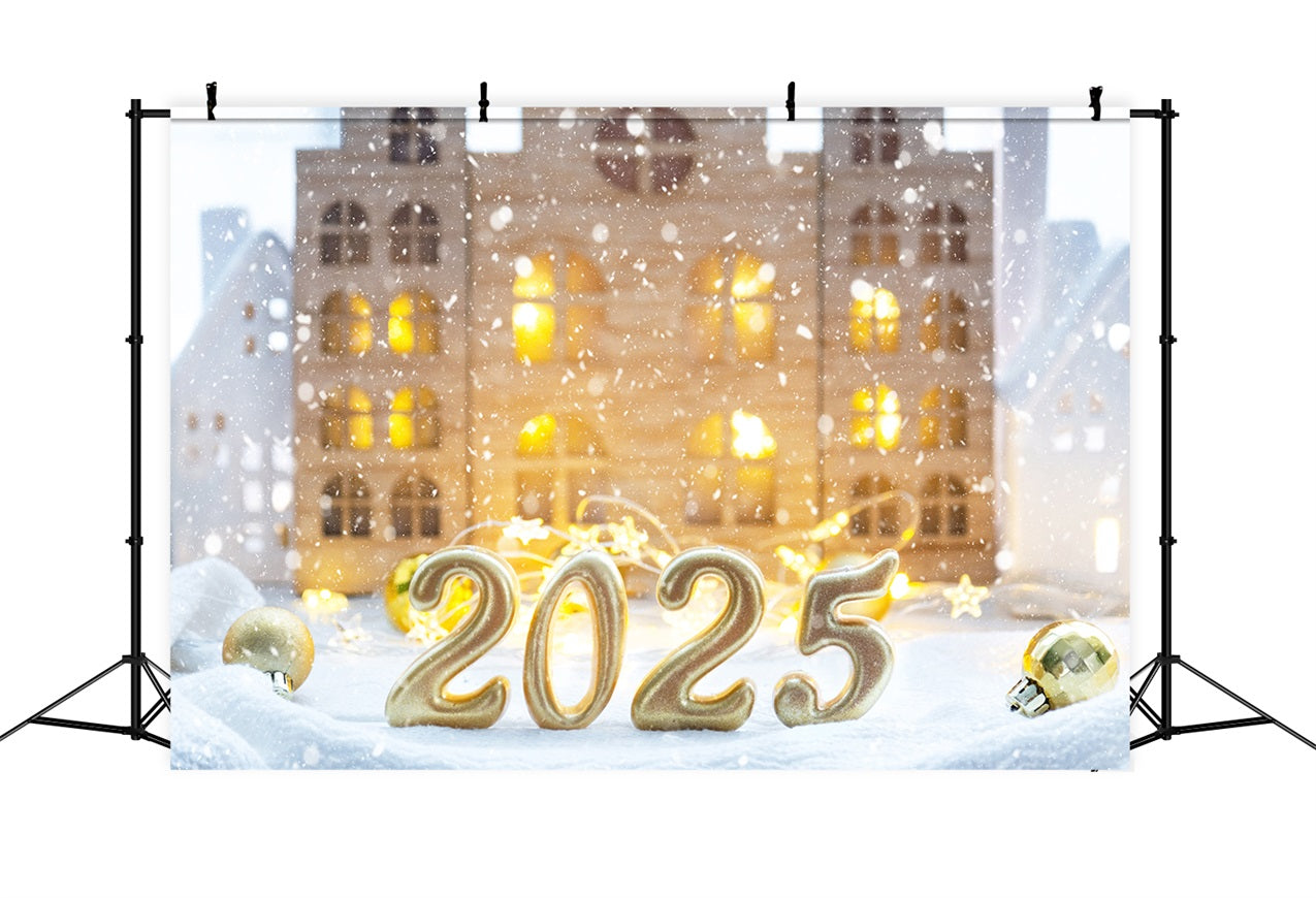 Happy New Year 2025 Backdrop Winter Wonderland Backdrop UK BRP12-105