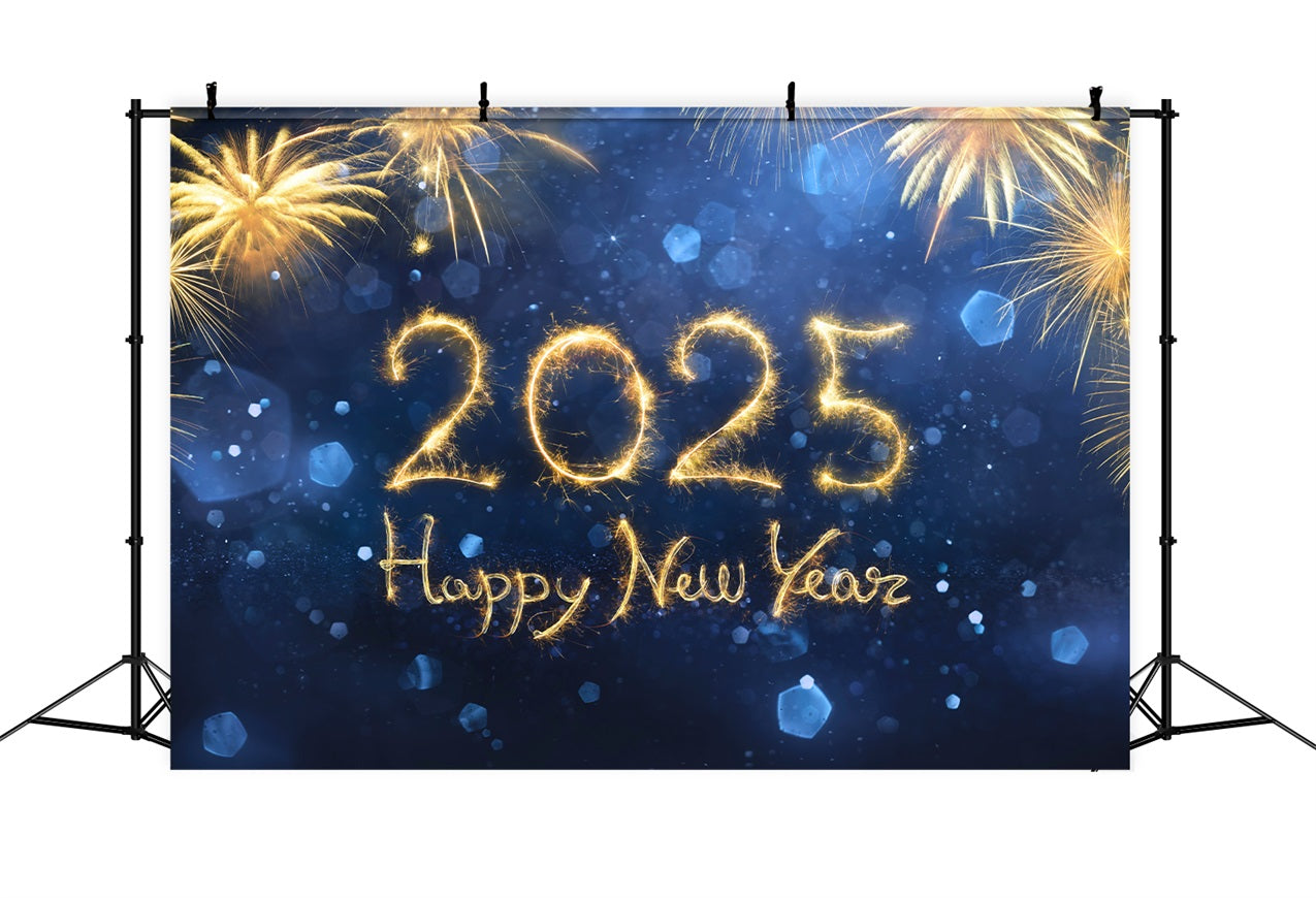 New Year 2025 Backdrop Firework Celebration Backdrop UK BRP12-108