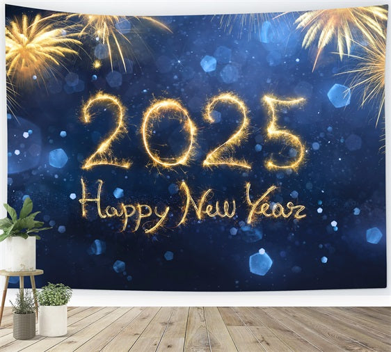 New Year 2025 Backdrop Firework Celebration Backdrop UK BRP12-108