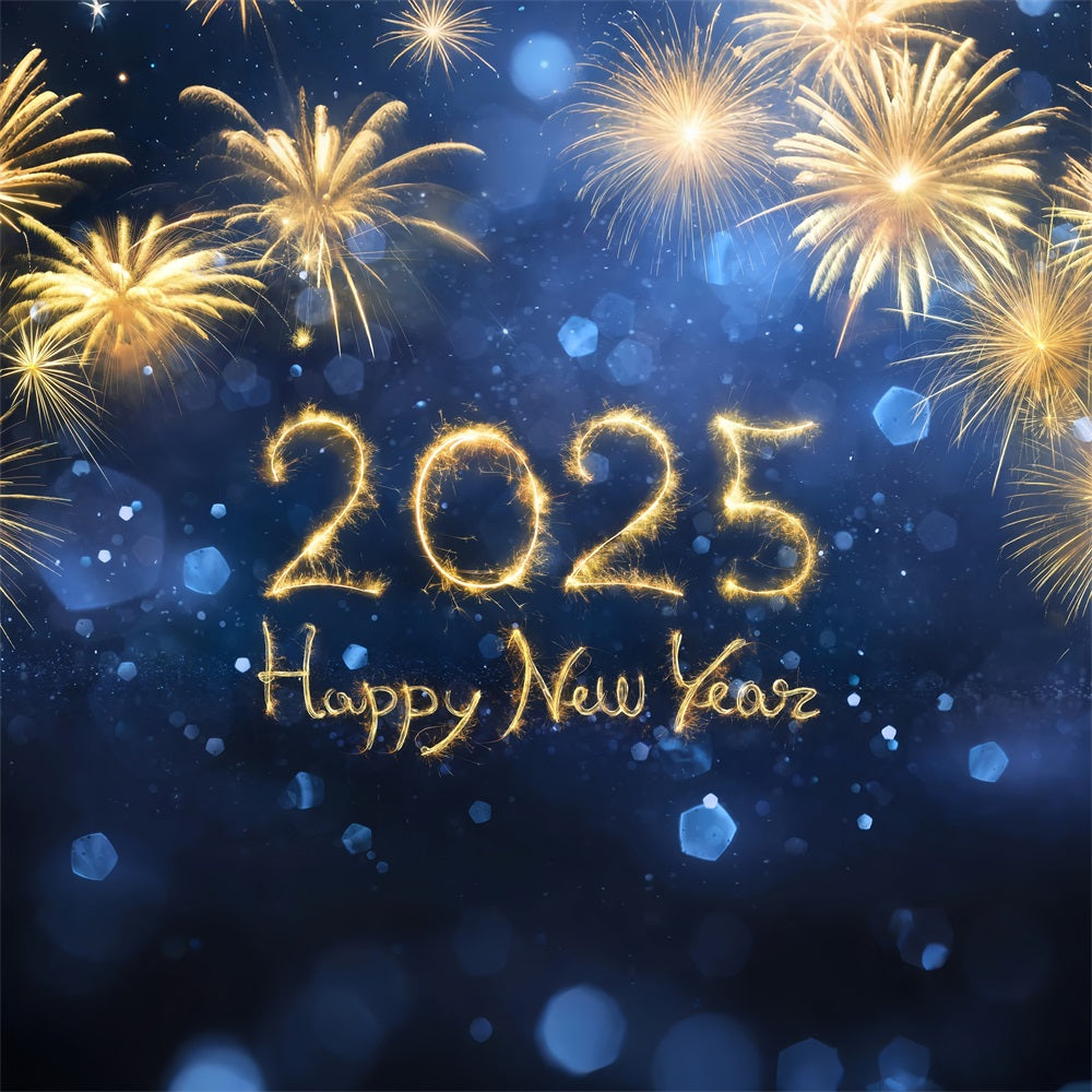 New Year 2025 Backdrop Firework Celebration Backdrop UK BRP12-108