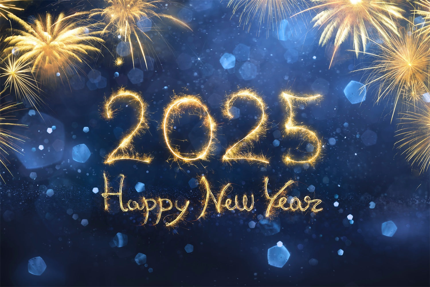 New Year 2025 Backdrop Firework Celebration Backdrop UK BRP12-108