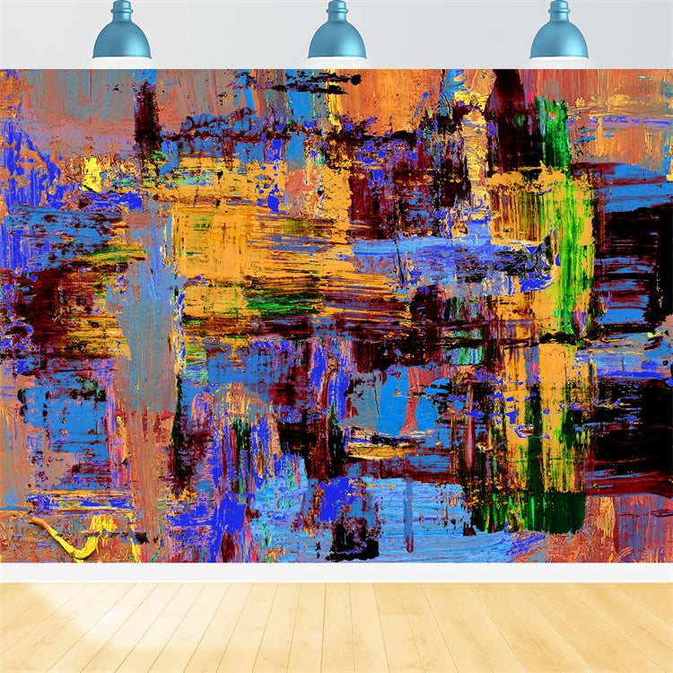 Graffiti Backdrop Brilliant Abstract Color Mix Backdrop UK BRP12-114