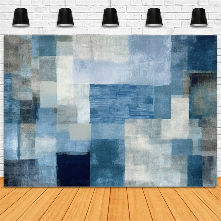 Graffiti Photo Backdrops Calming Blue Gray Abstract Backdrop UK BRP12-115