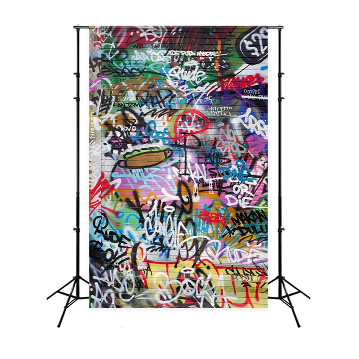 Graffiti Backdrops Photography Vibrant Street Art Backdrop UK BRP12-118