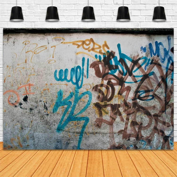 Graffiti Backdrop Photography Aged Urban Art Backdrop UK BRP12-120