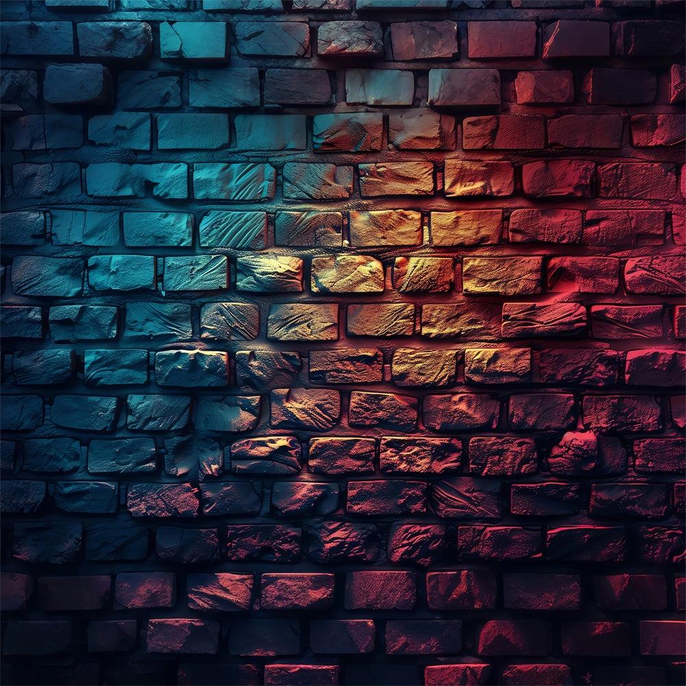 Graffiti Photo Backdrop Vibrant Colored Brick Wall Backdrop UK BRP12-128