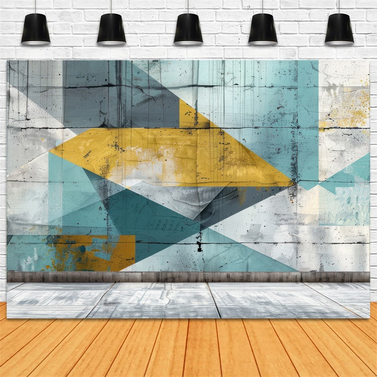 Graffiti Backdrop Colorful Geometric Pattern Backdrop UK BRP12-129