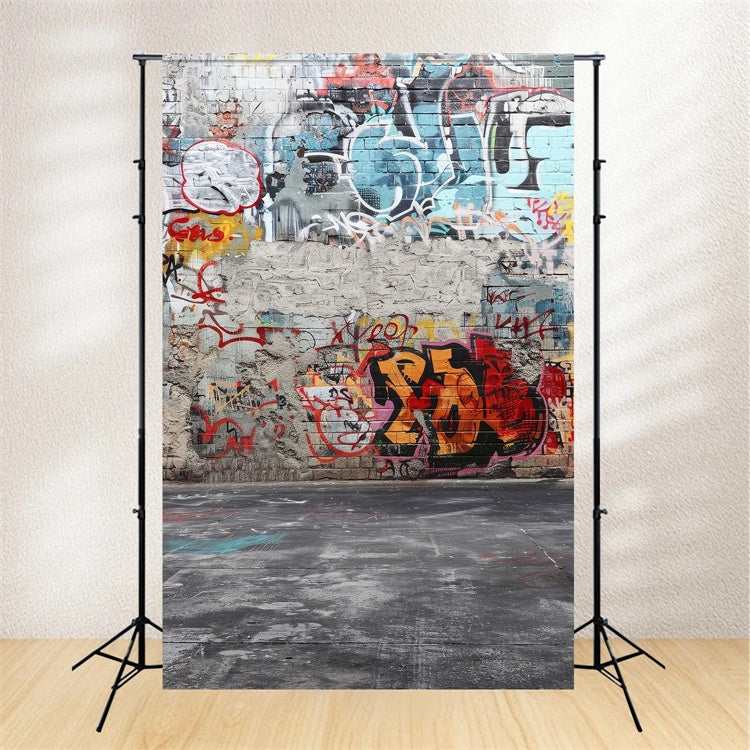 Graffiti Backdrop For Photography Brick Wall Backdrop UK BRP12-139