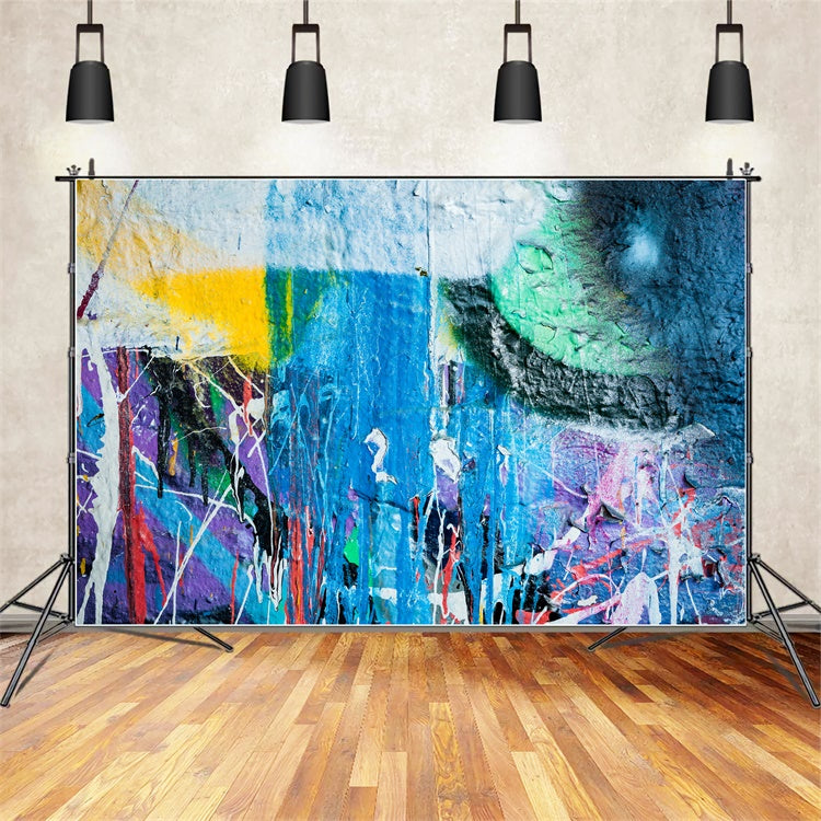 Graffiti Backdrops Color Blended Abstract Photography Backdrop UK BRP12-152