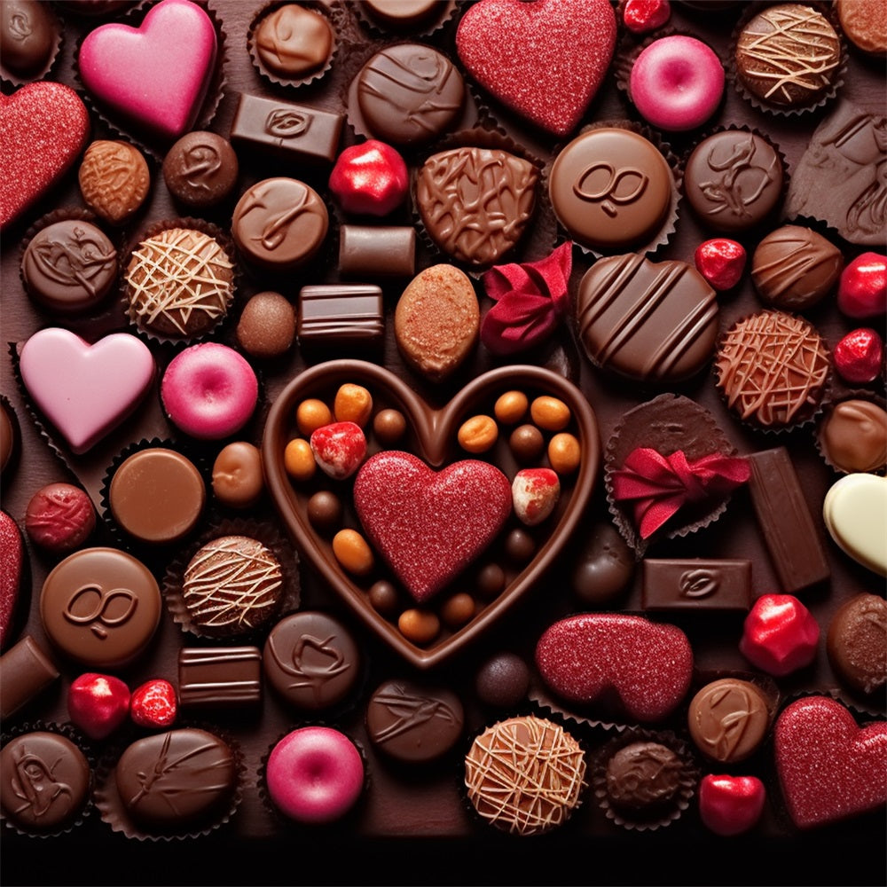 Valentine Backdrop Ideas Heart Themed Chocolate Backdrop UK BRP12-162