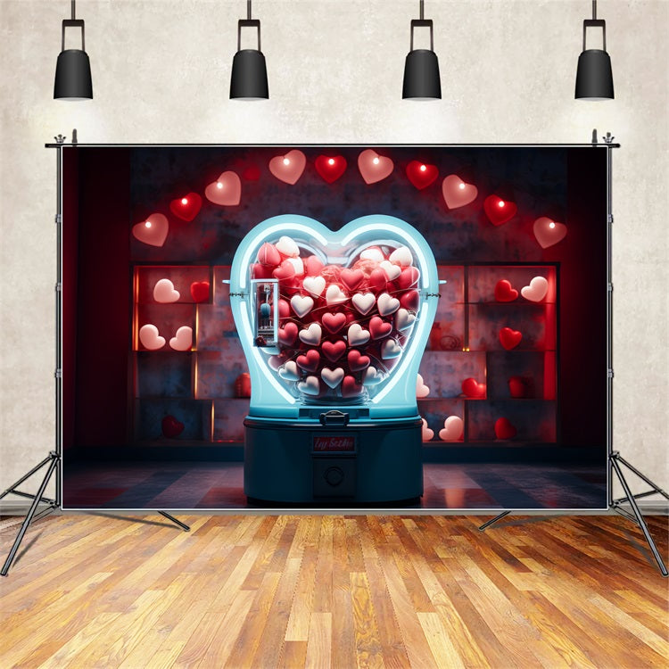 Valentine Photography Backdrop Heart Shaped Candy Machine Backdrop UK BRP12-163