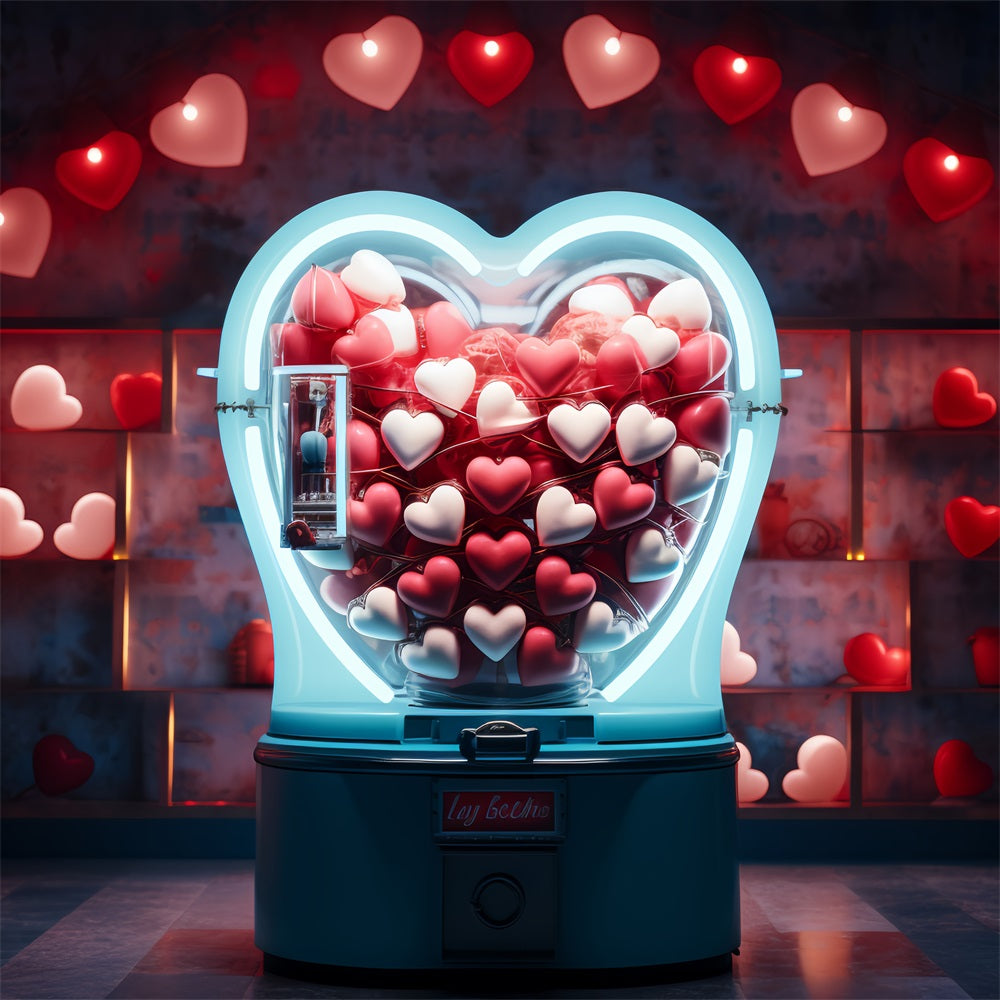 Valentine Photography Backdrop Heart Shaped Candy Machine Backdrop UK BRP12-163