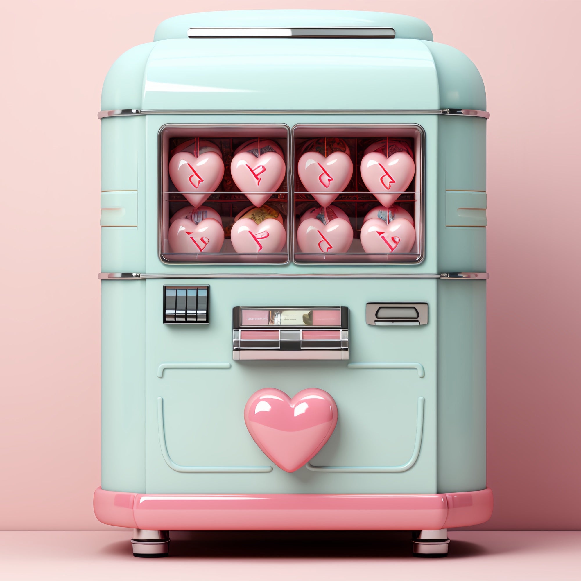 Valentine Backdrop Photography Heart Candy Pink Vending Machine Backdrop UK BRP12-168