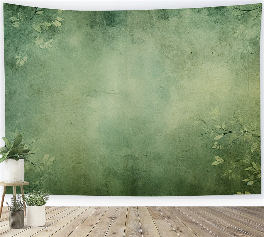 Maternity Shoot Backdrop Green Leaf Texture Wall Backdrop UK BRP12-25