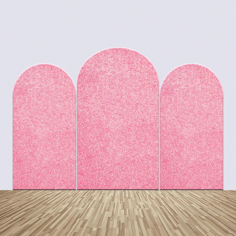 Personalized Backdrops For Birthday Pink Sparkling Arch Backdrop Kit UK BRP12-308