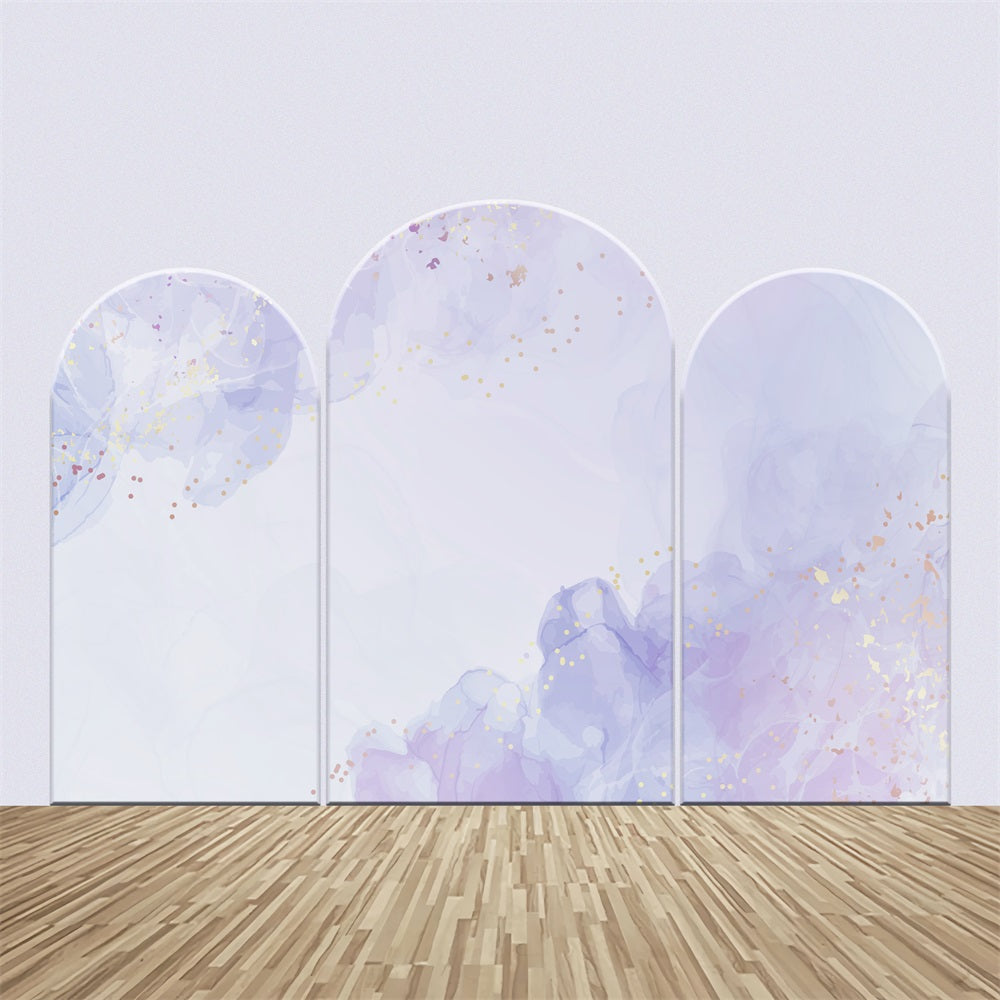 Custom Backdrop Wedding Lavender Watercolor Arch Backdrop Kit UK BRP12-317