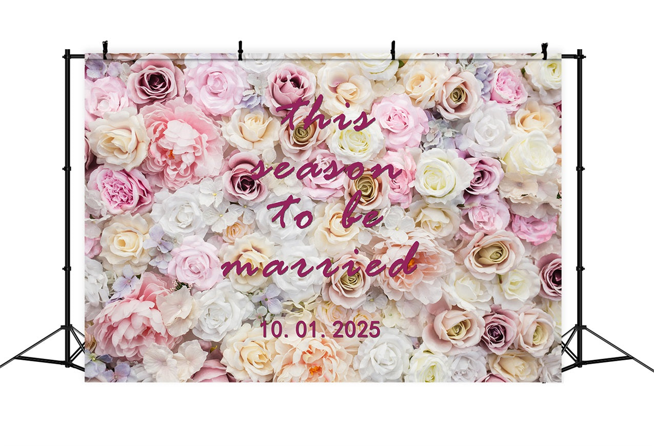 Personalized Wedding Backdrops Ideas Blooming Flower Wall Backdrop UK BRP12-346