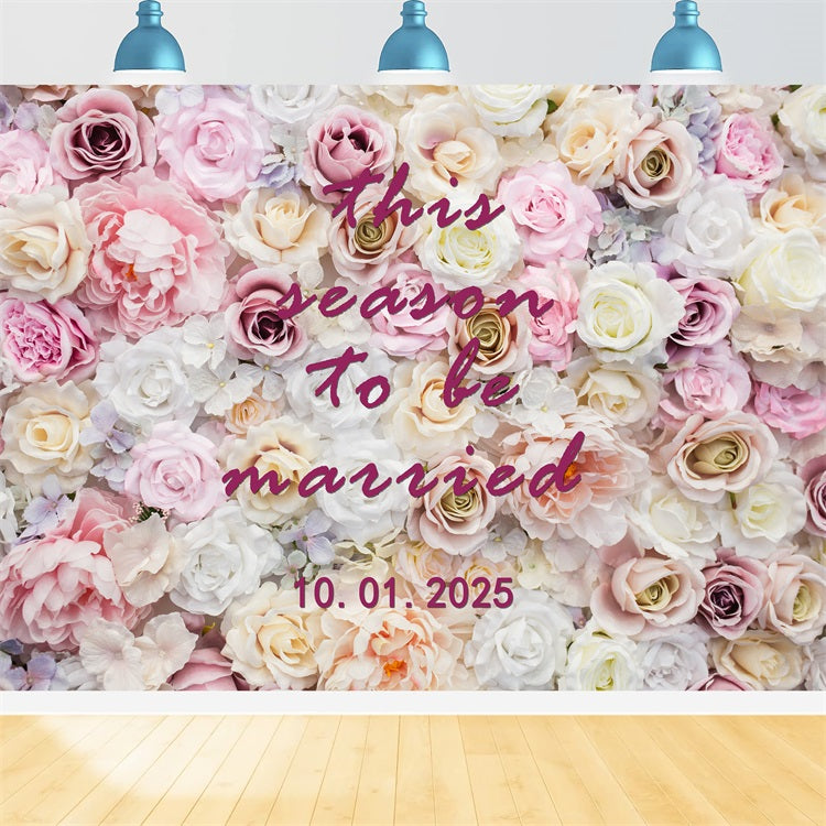 Personalized Wedding Backdrops Ideas Blooming Flower Wall Backdrop UK BRP12-346