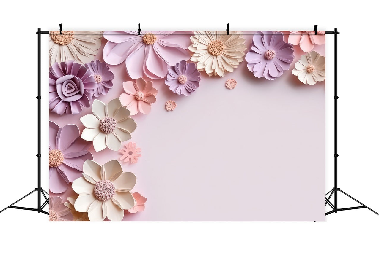 Maternity Shoot Backdrop Pink Paper Flower Wall Backdrop UK BRP12-35