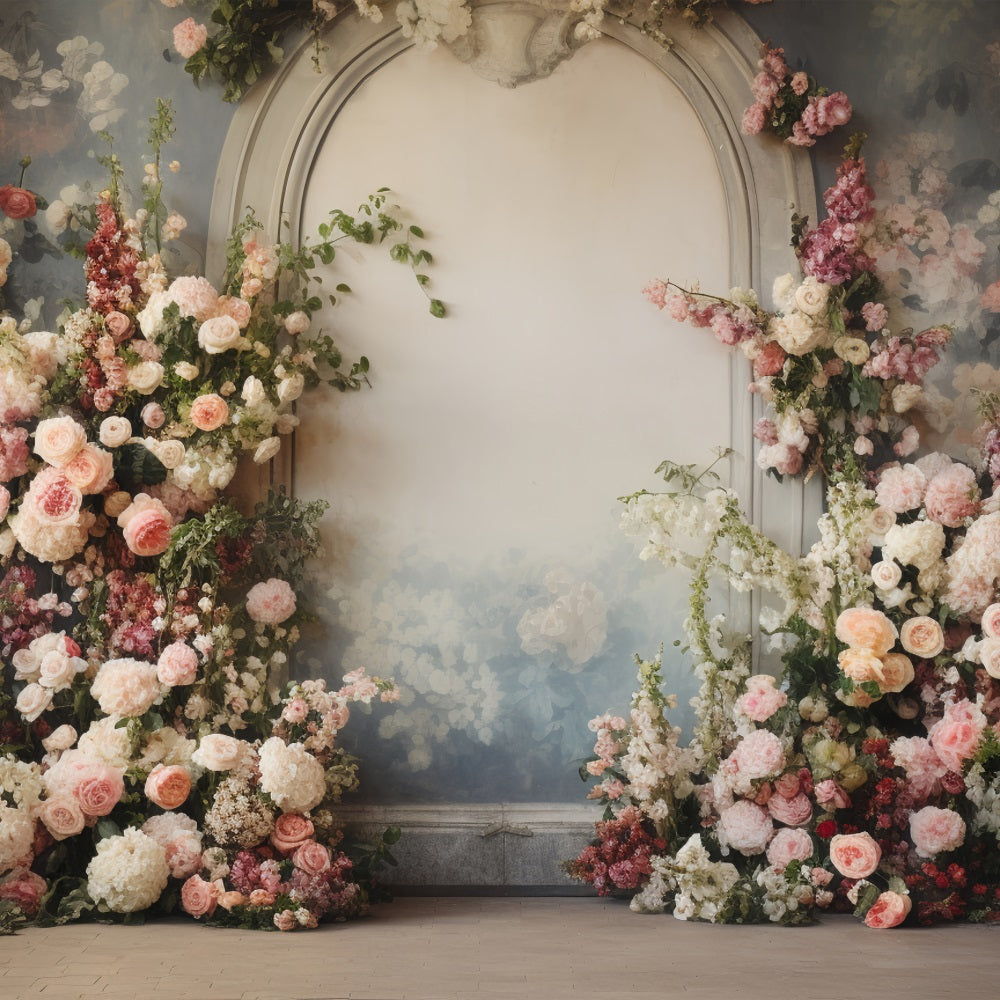 Maternity Photography Backdrops Archway Floral Wall Backdrop UK BRP12-36