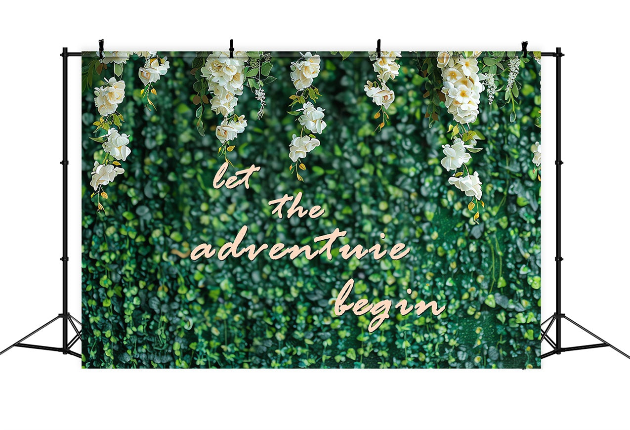 Elegant Greenery Wedding Backdrop Photo Booth Floral Hanging Backdrop UK BRP12-361